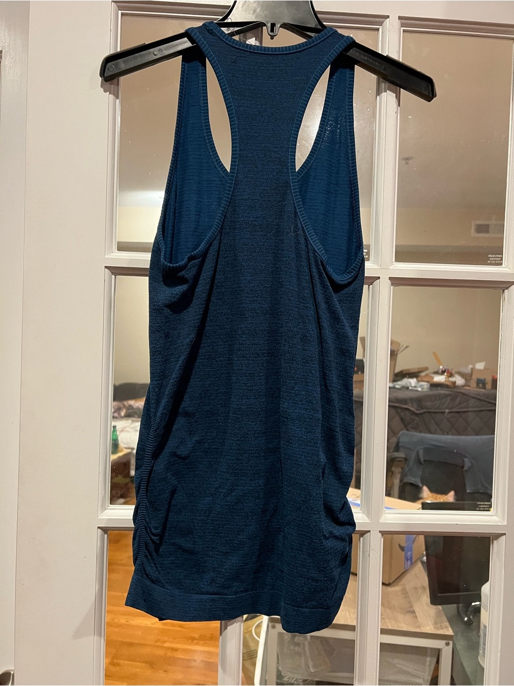 Athleta Deep Navy Textured Racerback Tank - Picture 3 of 3